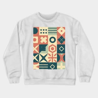 retro geometric design Crewneck Sweatshirt